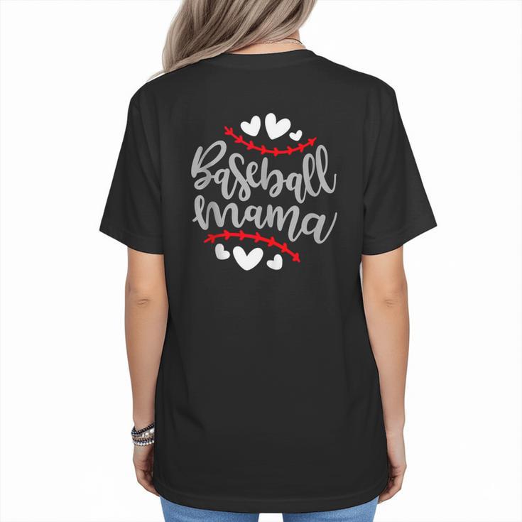 Baseball Mom Mama Women's T-Shirt Back Print