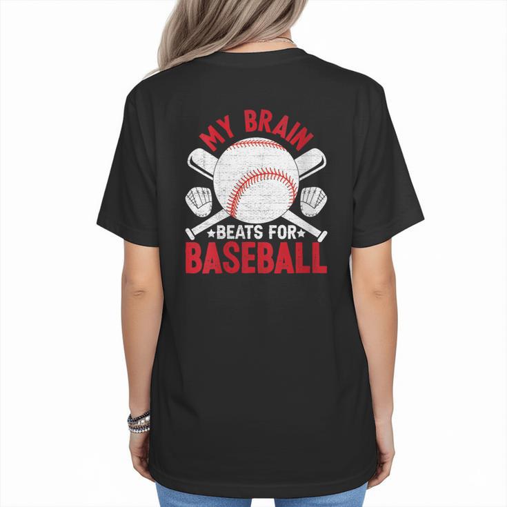 Baseball Mom Meme Quote Women's T-Shirt Back Print