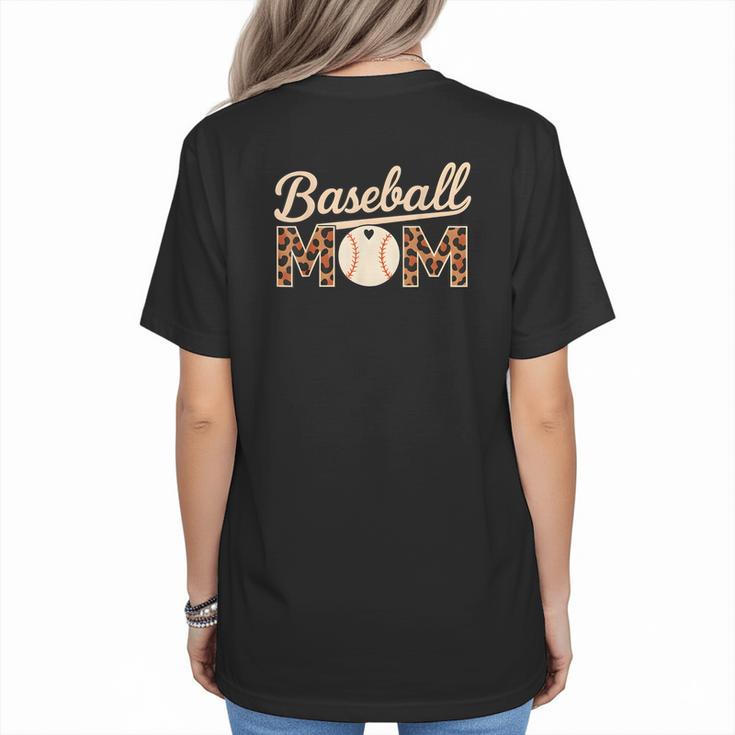Baseball Mom Mothers' Day Women's T-Shirt Back Print