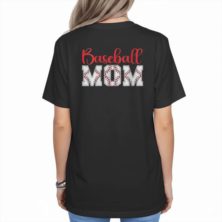 Baseball Mom Sporty Humor Women's T-Shirt Back Print