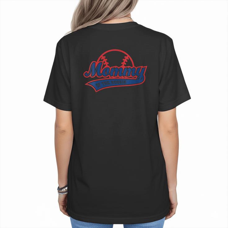 Baseball Mommy Of The Rookie Mom Birthday Baseball Women's T-Shirt Back Print