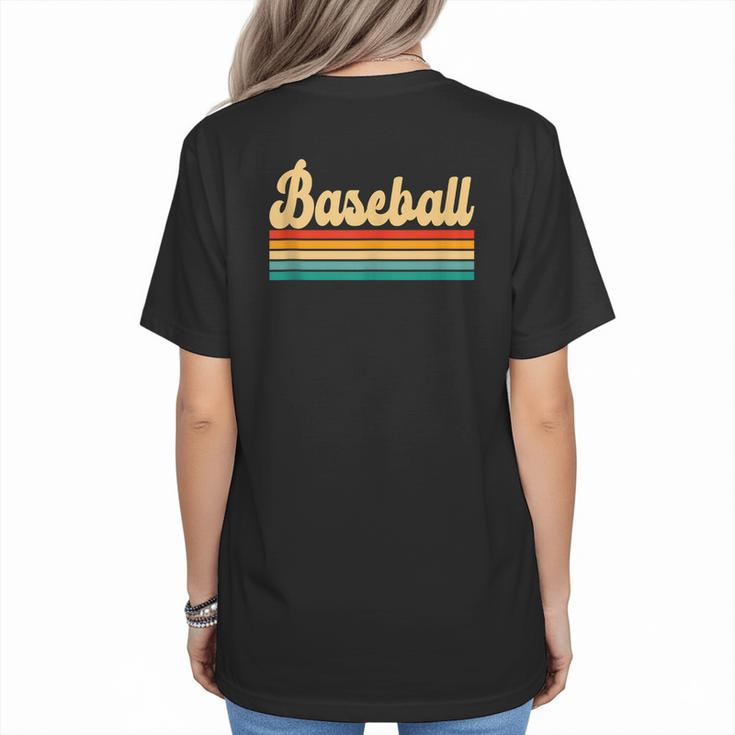 Baseball Player Sports Baseball Mom Baseball Coach Women's T-Shirt Back Print