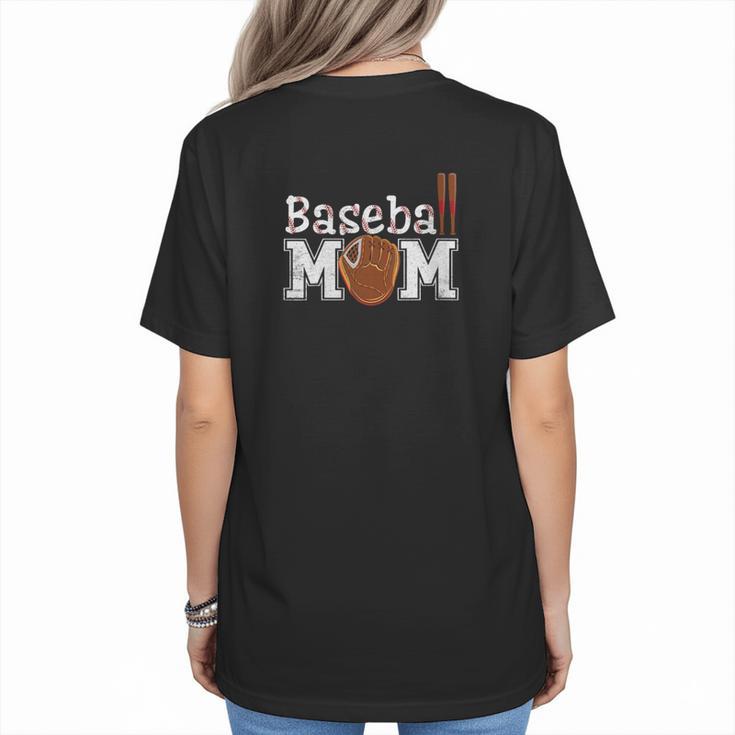 Baseball Sister Shirts For Girls Mother's Day Baseball Mom Women's T-Shirt Back Print