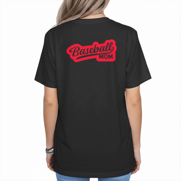 Baseball Softball Baseball Mom Baseball Women's T-Shirt Back Print