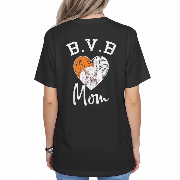 Basketball Volleyball Baseball Mom For Women Women's T-Shirt Back Print
