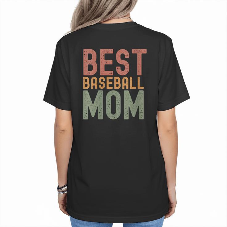 Best Baseball Mom Sports Cute Moms Day Women's T-Shirt Back Print Best Baseball Mom Sports Cute Moms Day Women's T-Shirt Back Print
