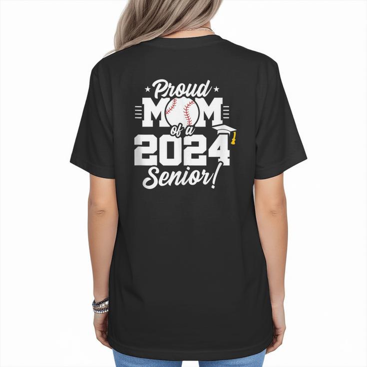 Class Of 2024 Senior Year Baseball Mom Senior 2024 Women's T-Shirt Back Print