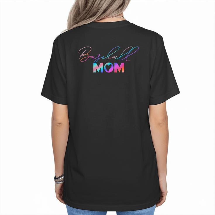 Cute Mother's Day Teeball T-Ball Baseball Mom Women's T-Shirt Back Print