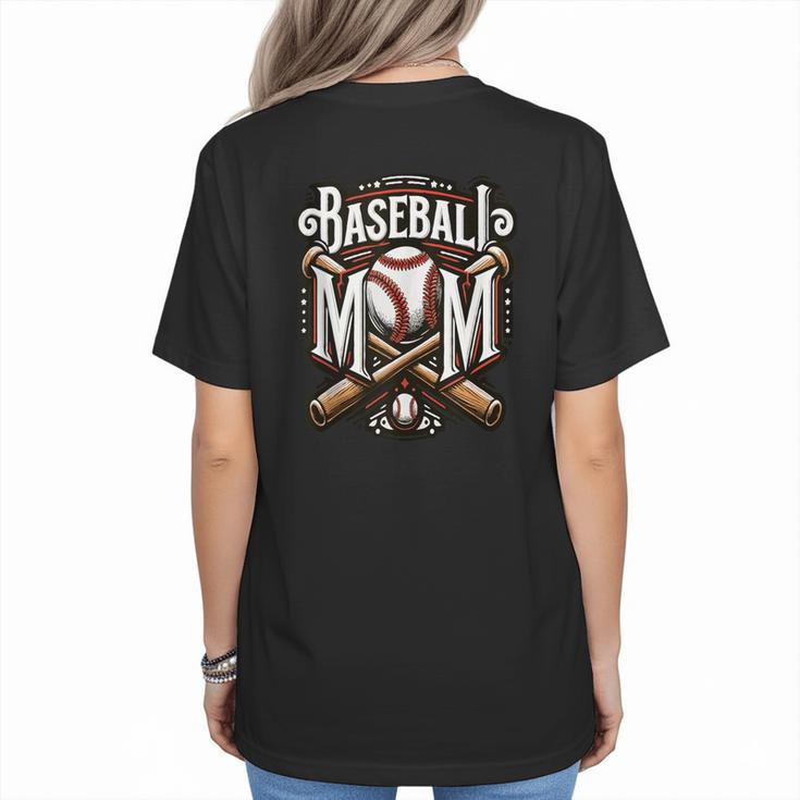 Home Run Baseball Mom Women's T-Shirt Back Print