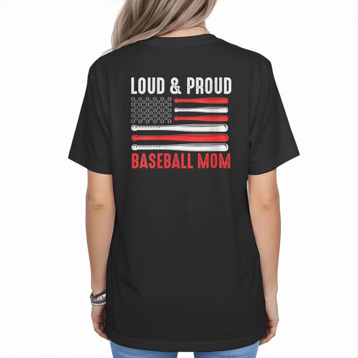 Loud & Proud Baseball Mom Sport Women's T-Shirt Back Print
