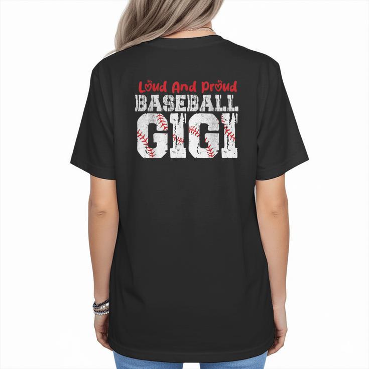 Loud And Proud Baseball Gigi Baseball Mom Women's T-Shirt Back Print