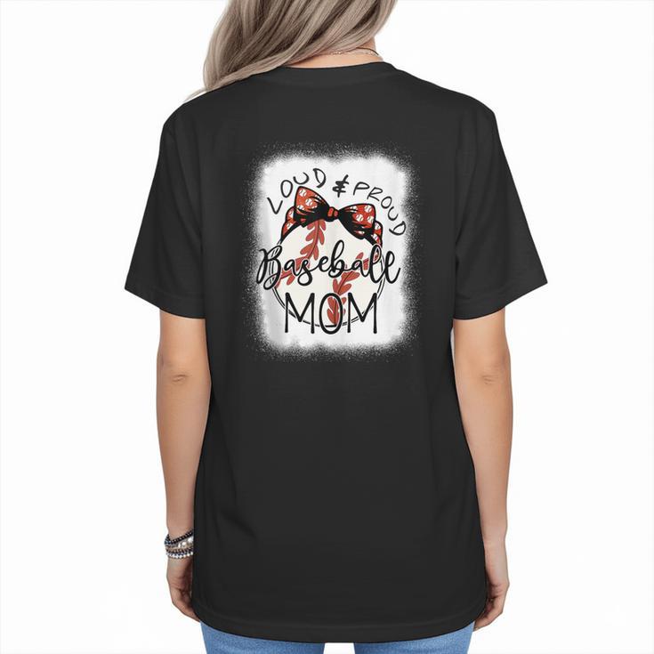 Loud Proud Baseball Mom Mommy Women's T-Shirt Back Print