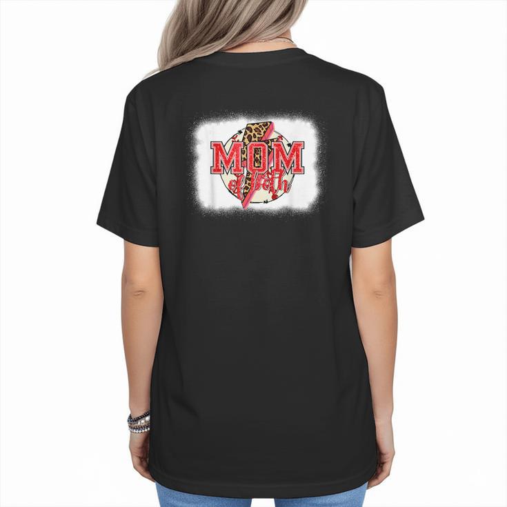 Mom Of Both Baseball Mom Mommy Women's T-Shirt Back Print