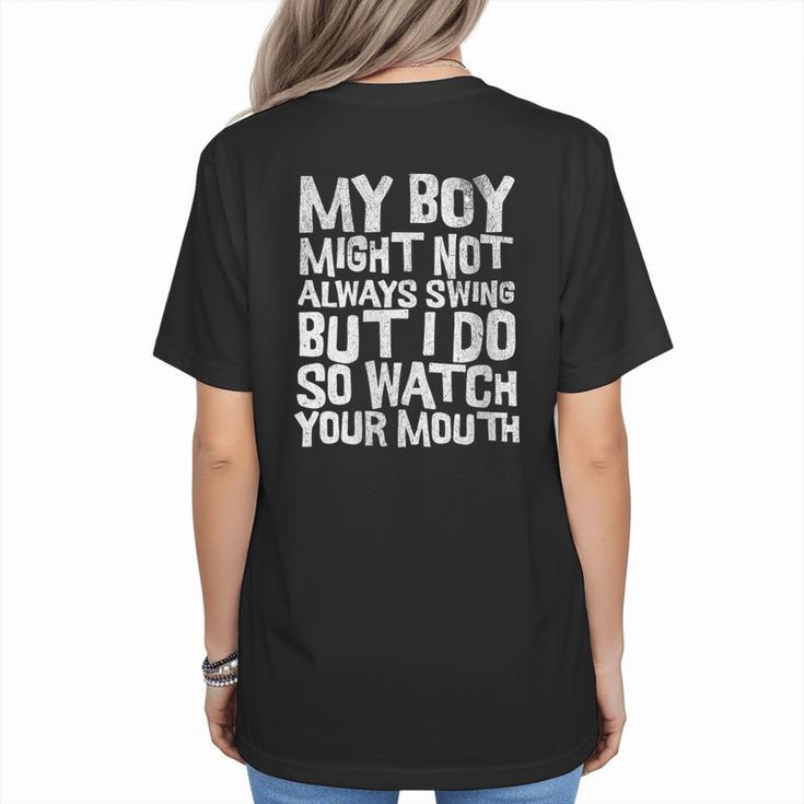 Proud Sassy Baseball Mom Women's T-Shirt Back Print