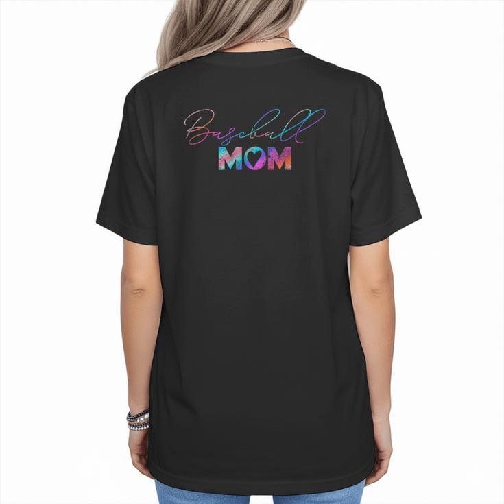 Retro Cute Mother's Day Teeball T-Ball Baseball Mom Women's T-Shirt Back Print