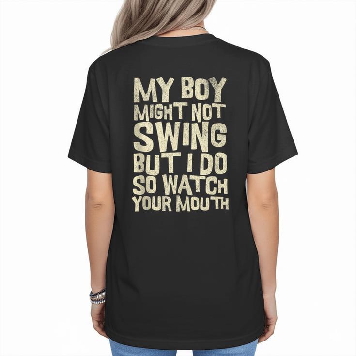 Sassy Baseball Mom Women's T-Shirt Back Print