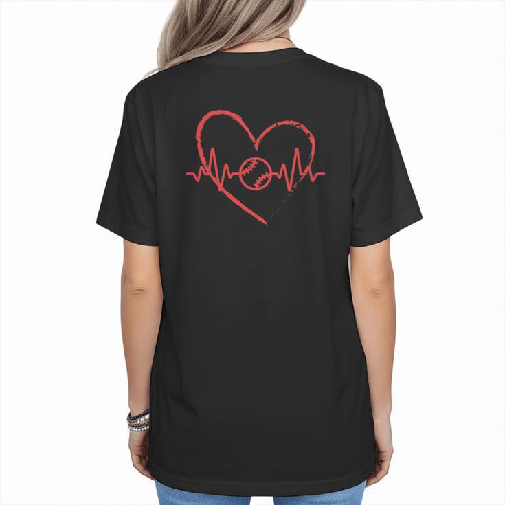 I Am Somebody's Loudmouth Baseball Mama Baseball Mom Women's T-Shirt Back Print