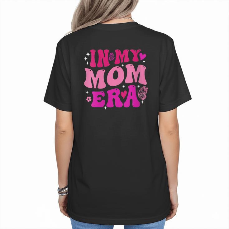 In My T-Ball Mom Era Leopard Baseball Mom Groovy Women's T-Shirt Back Print
