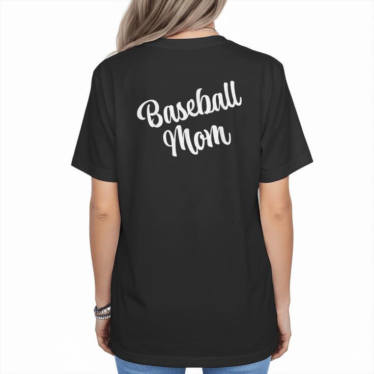 AS Tees Baseball Mom Mama Mommy Mother Women's T-Shirt Back Print
