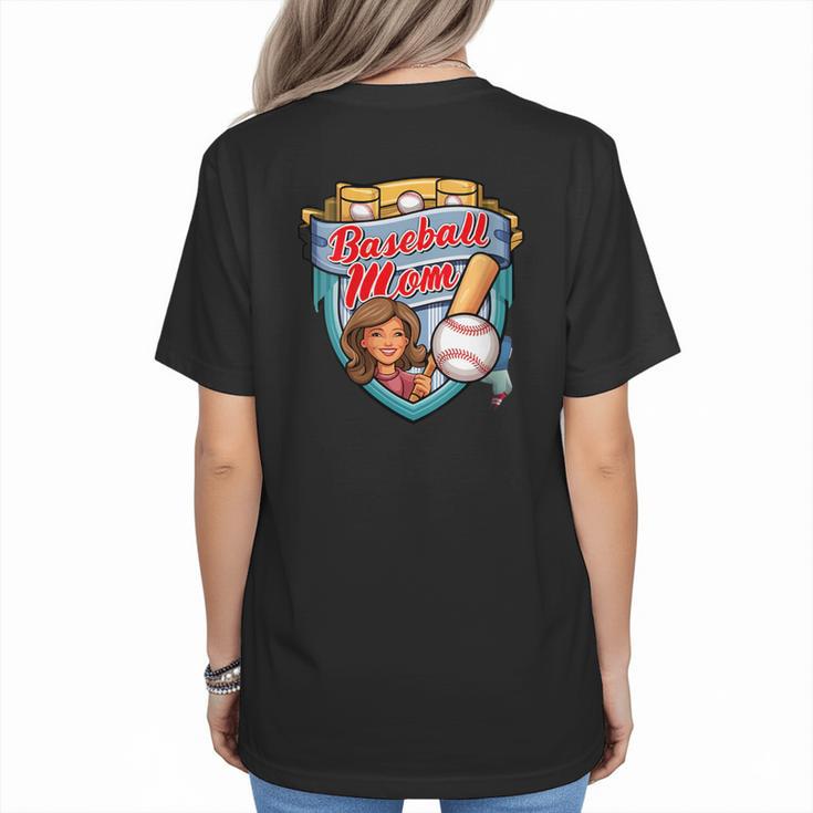 Womens Baseball Mom Mama Mother's In My Baseball Mom Era Women's T-Shirt Back Print