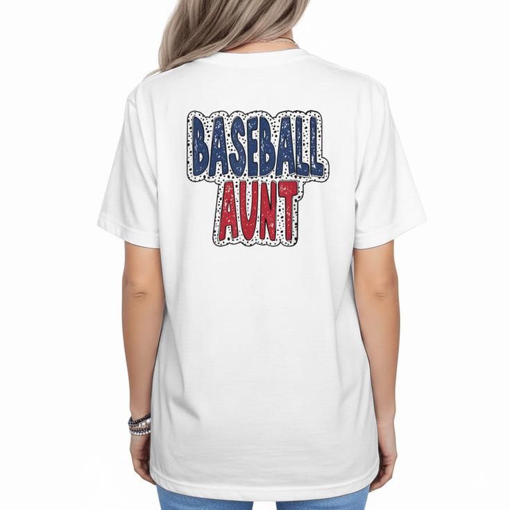 Baseball Mama Dalmatian Spots Baseball Mom Women's T-Shirt Back Print