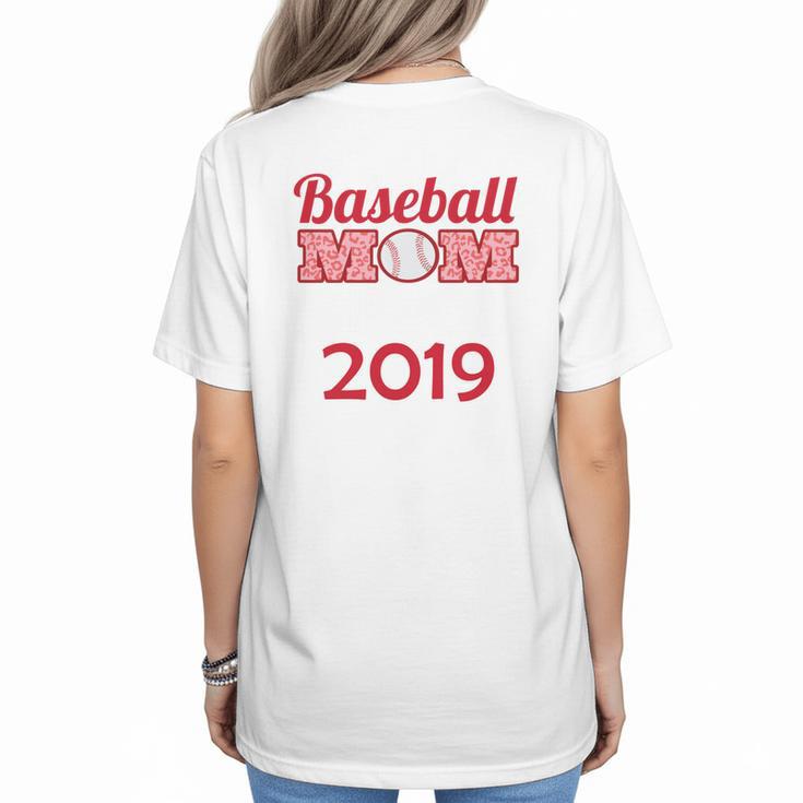 Baseball Mom Since 2019 Women's T-Shirt Back Print