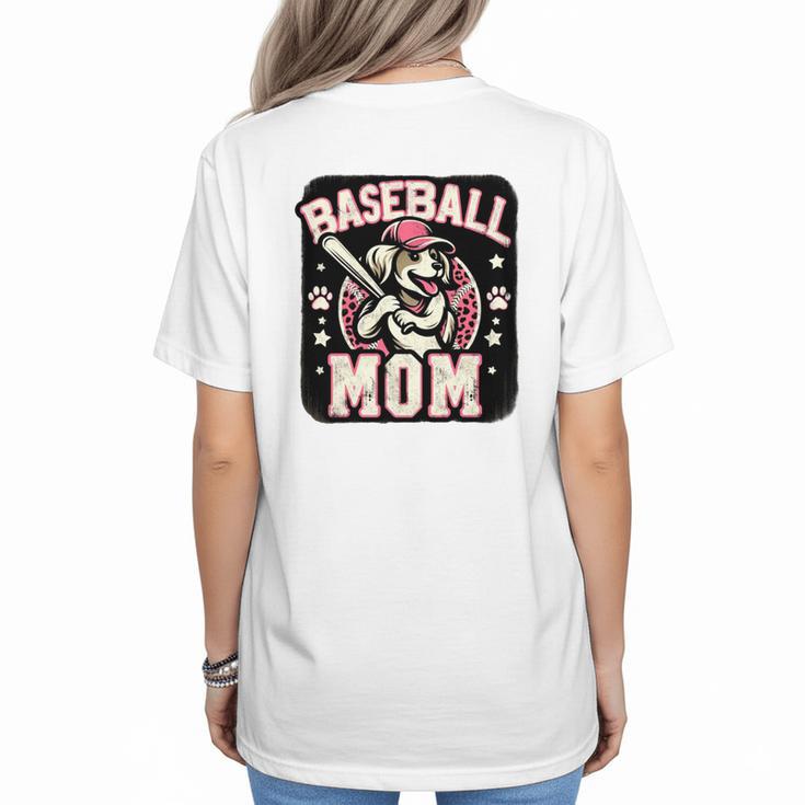 Baseball Mom Dog Mother's In My Baseball Mom Era Women's T-Shirt Back Print