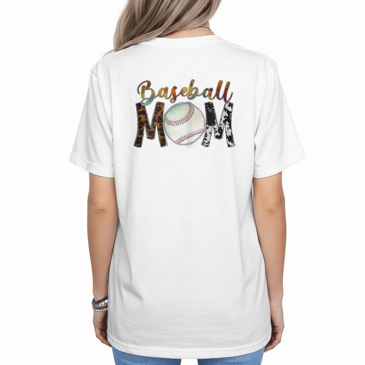 Baseball Mom Mama Mother Women's T-Shirt Back Print