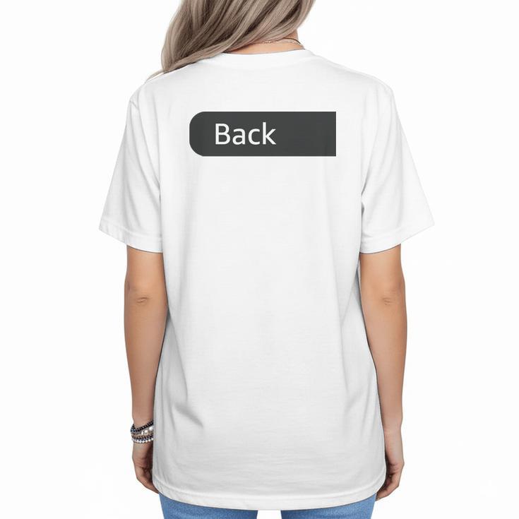 Baseball Mom Moms Against Baseball Pants On Back Women's T-Shirt Back Print