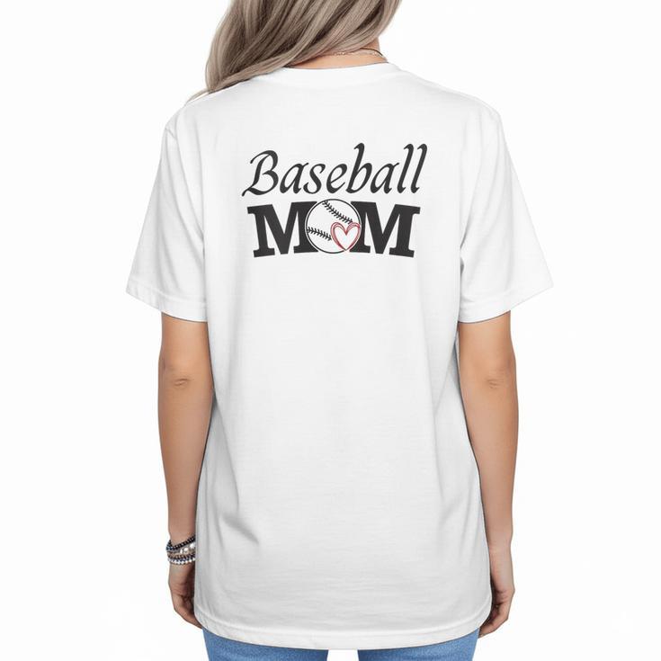 Baseball Mom Mother`s Day Women's T-Shirt Back Print
