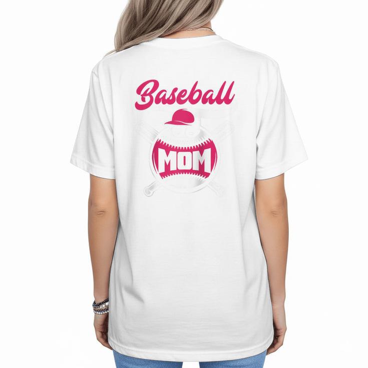 Baseball Mom Raglan Baseball Tee Women's T-Shirt Back Print