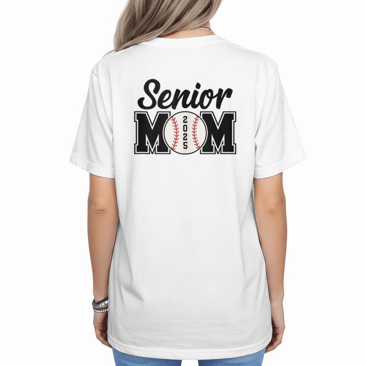 Baseball Mom Senior 2025 Mama Baseball Players High School Women's T-Shirt Back Print