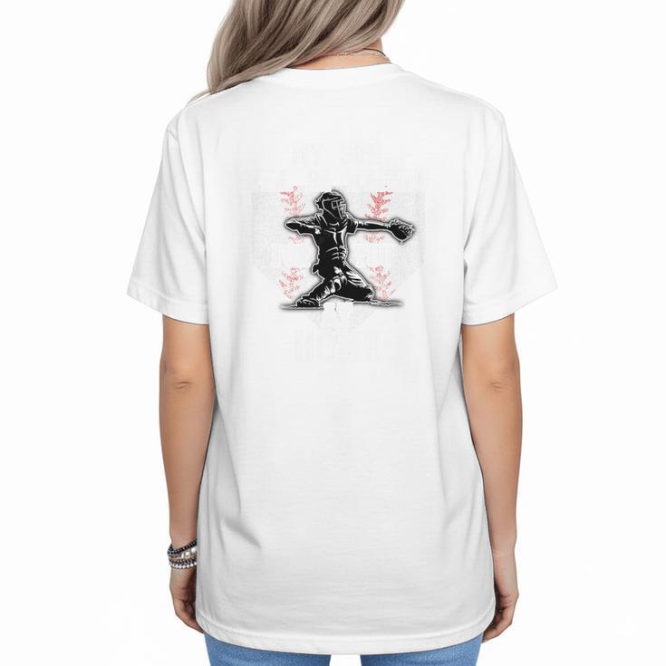 Baseball Mom My Son Will Be Waiting For You At Home Premium Tri-Blend Women's T-Shirt Back Print