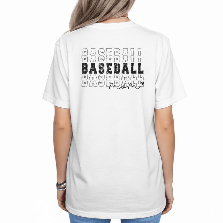 Baseball Mom Vintage Sporty Humor Women's T-Shirt Back Print