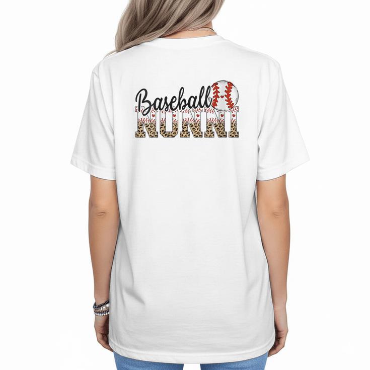 Baseball Nonni Women BallPark Nonni Baseball Mom Women's T-Shirt Back Print