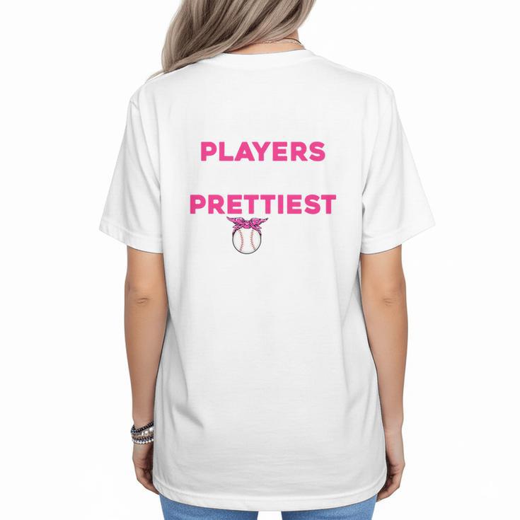 Baseball Players Have The Prettiest Moms Baseball Moms Women's T-Shirt Back Print