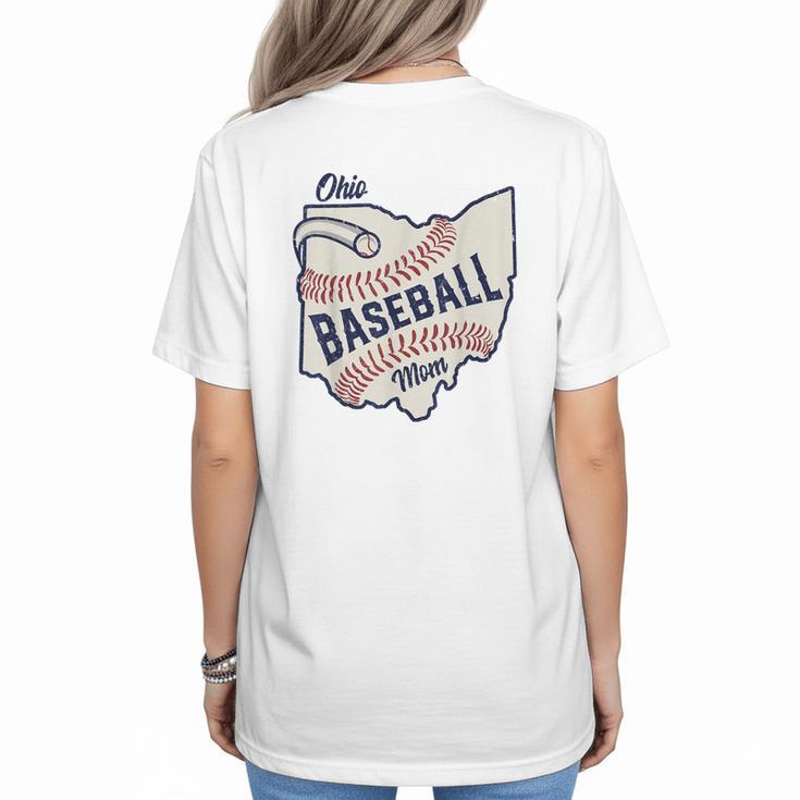 Ohio Baseball Mom Women's T-Shirt Back Print