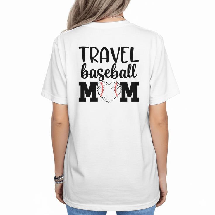 Proud Sports Mom Travel Baseball Mom For Game Day Women's T-Shirt Back Print