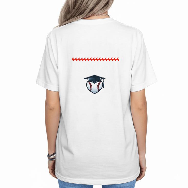 Senior Baseball Mom 2024 Senior Mom Class Of 2024 Baseball Women's T-Shirt Back Print
