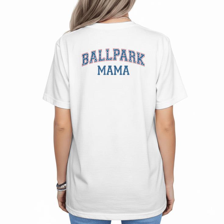 Spring 2024 Season Cute Baseball Mom Ballpark Mama Women's T-Shirt Back Print
