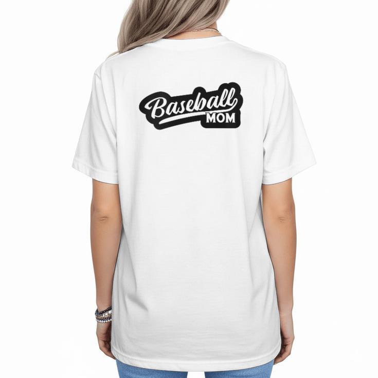 Women's Baseball Softball Baseball Mom Baseball Women's T-Shirt Back Print