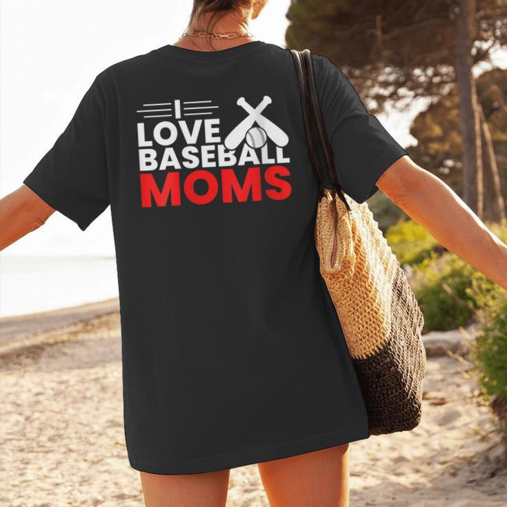 Baseball I Love Baseball Moms Women's T-Shirt Back Print Baseball I Love Baseball Moms Women's T-Shirt Back Print