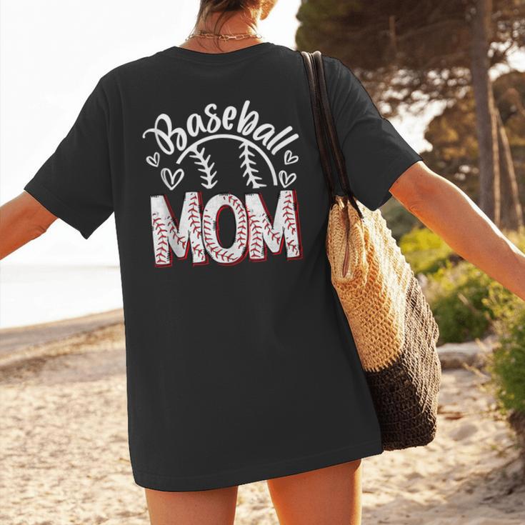 Baseball Mom Cute Baseball Mama Proud Senior Baseball Player Women's T-Shirt Back Print Baseball Mom Cute Baseball Mama Proud Senior Baseball Player Women's T-Shirt Back Print