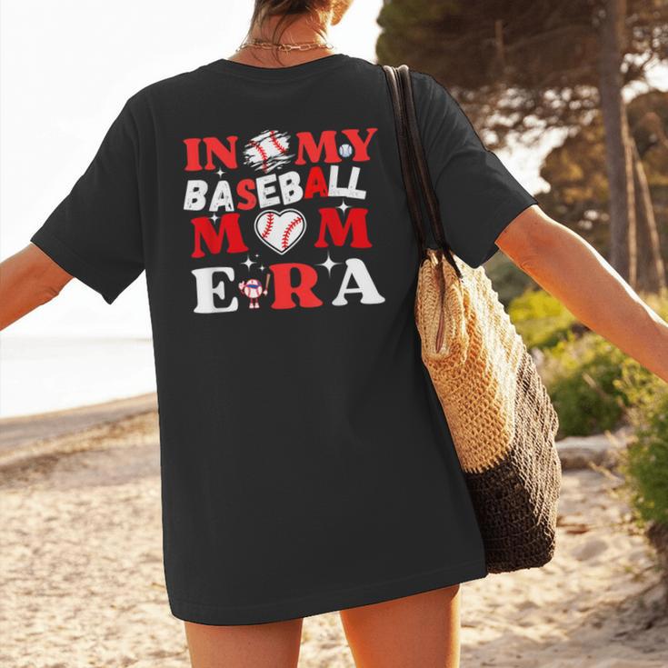 In My Baseball Mom Era Endless Memories Stylish Tribute Women's T-Shirt Back Print In My Baseball Mom Era Endless Memories Stylish Tribute Women's T-Shirt Back Print