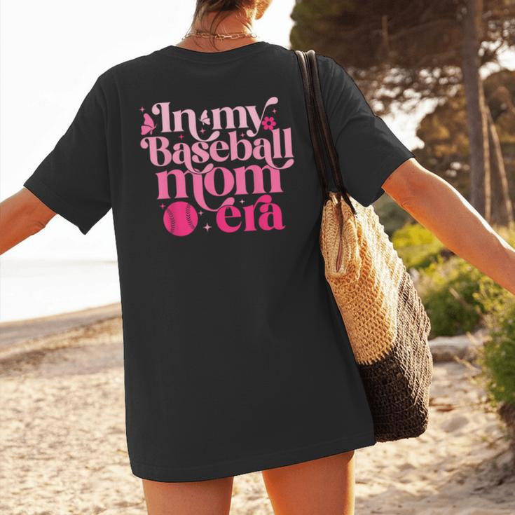 In My Baseball Mom Era Retro Mom Life Mother's Day 2024 Women's T-Shirt Back Print