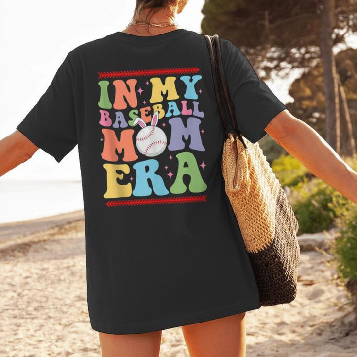 In My Baseball Mom Era Tee Bunny Ears Rabbit Baseball Women's T-Shirt Back Print In My Baseball Mom Era Tee Bunny Ears Rabbit Baseball Women's T-Shirt Back Print
