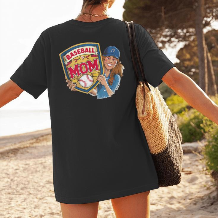 Baseball Mom Mama Mother's In My Baseball Mom Era Women's T-Shirt Back Print