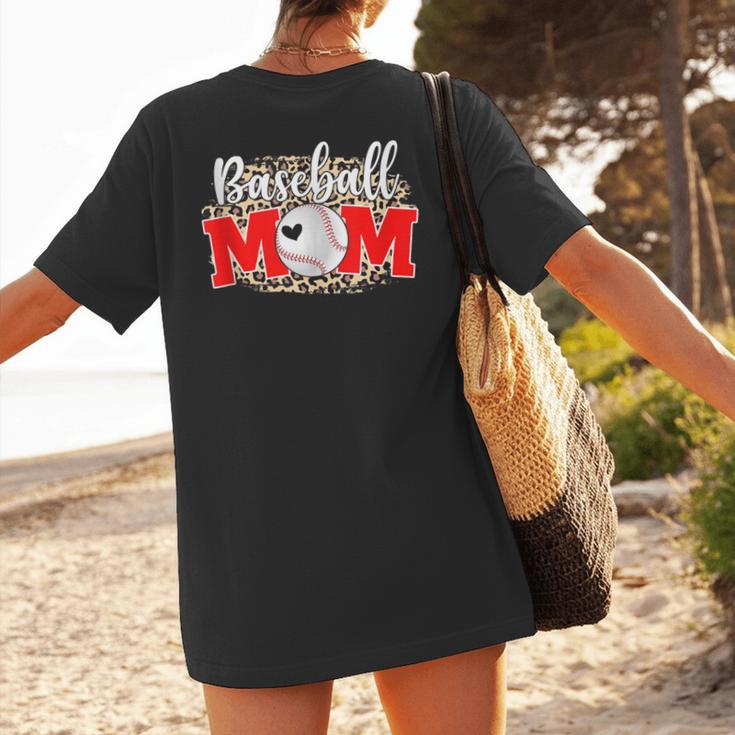 Baseball Mom Mother's Day For Mom Game Day Outfit Women's T-Shirt Back Print Baseball Mom Mother's Day For Mom Game Day Outfit Women's T-Shirt Back Print