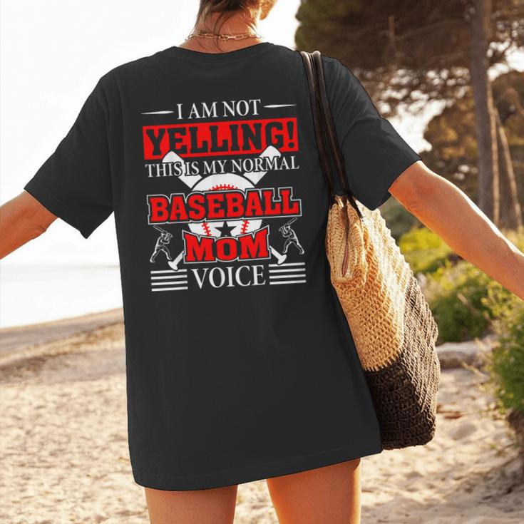Baseball Mom Baseball Player Baseball Women's T-Shirt Back Print Baseball Mom Baseball Player Baseball Women's T-Shirt Back Print