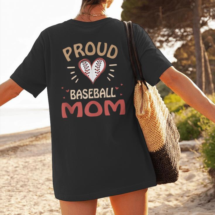 Baseball Moms Mother Kids Girls Boys School Game Women's T-Shirt Back Print Baseball Moms Mother Kids Girls Boys School Game Women's T-Shirt Back Print